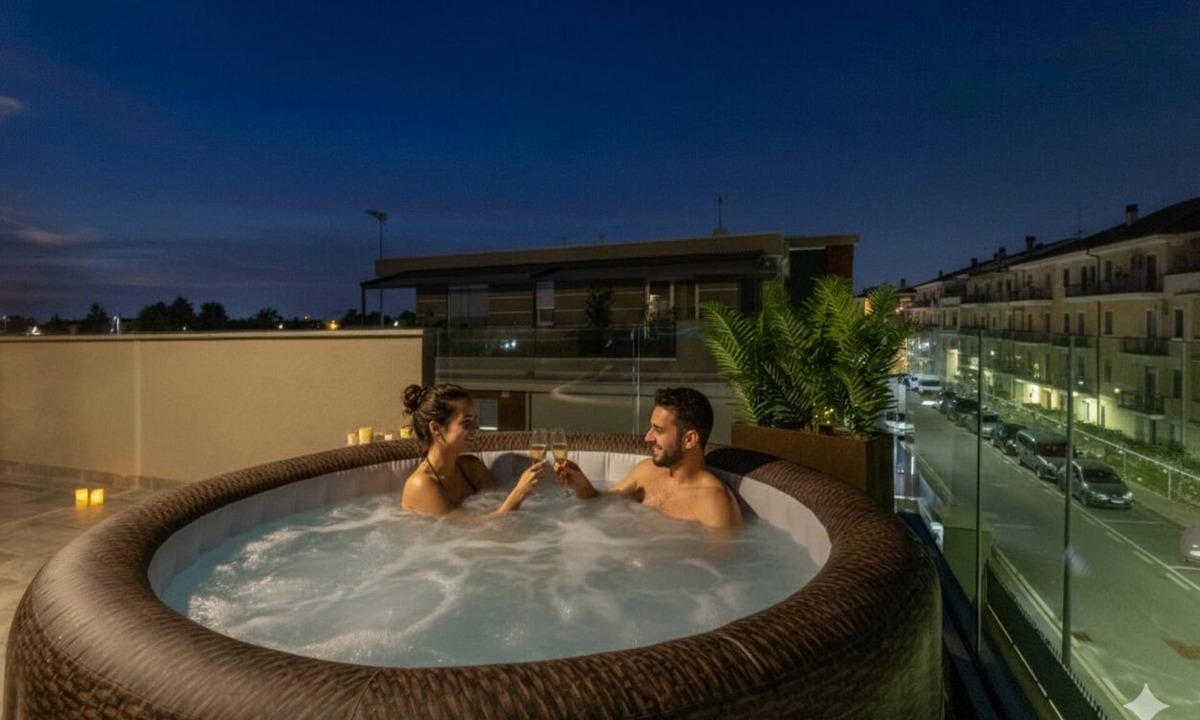 Pozzo d'Adda Apartment | Anna Milan Bergamo Penthouse, With Private Terrace and 40° Heated Jacuzzi!