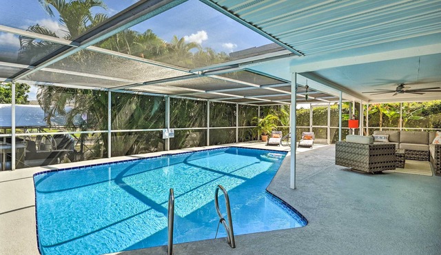 Bright + Airy Canalfront Getaway w/ Heated Pool! in North Fort Myers