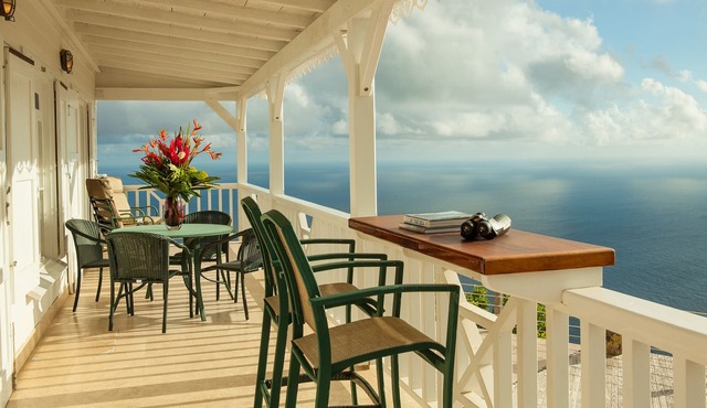 Spyglass is a Private Villa With 360 View Near Windwardside. in windwardside