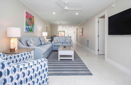 Sanibel Condo | Pointe Santo Newly Renovated Gulf View Ground Floor 2BR Condo