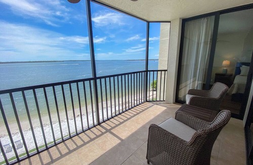 Punta Rassa Condo | Sanibel Harbour Resort - 314: Stylish condo steps away from private beach.