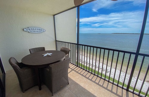 Punta Rassa Condo | Sanibel Harbour Resort - 314: Stylish condo steps away from private beach.
